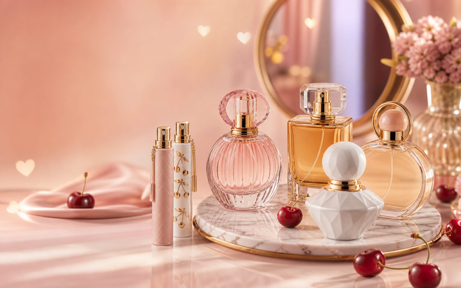 Campanha de perfumaria Cerejinha Mix com fragrâncias importadas