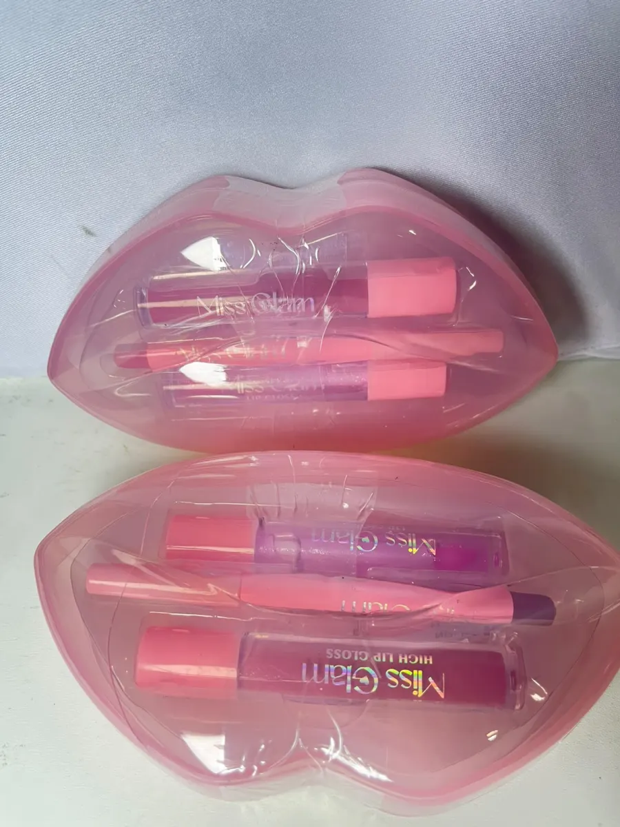 Kit Miss Glam Lápis, Gloss e Batom